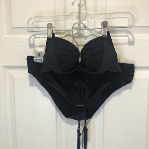 Nanette Lepore black two piece bikini swimsuit size small